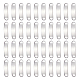 UNICRAFTALE 38.5mm Curved Rectangle Links 40pcs Stainless Steel Bar Links Stamping Blank Tags Jewelry Connectors for Bracelet Necklace Jewelry Making Hole 4x5mm STAS-PH0018-85-1