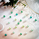 Sunnyclue 200 pièces 5 couleurs cuisson perles de verre nacré peint perles rondes pour bricolage bracelets extensibles kit de fabrication DIY-SC0015-33C-4