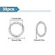 Benecreat 30 pz 304 anelli di collegamento in acciaio inossidabile STAS-BC0003-62B-2