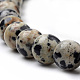 Chapelets de perles en jaspe dalmatien naturelle G-S259-24-12mm-3