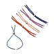 Adjustable Nylon Cord Slider Bracelet Making MAK-F026-A-P-2