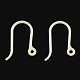Крючки серьги из смолы RESI-T056-01B-2