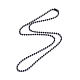 304 Stainless Steel Ball Chain Necklace NJEW-G340-05B-01-2