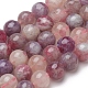 Brins de perles de tourmaline rouge natura G-D0008-01-8mm-1