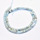 Chapelets de perles en aigue-marine naturelle G-K256-61A-2