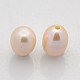 Perlas naturales abalorios de agua dulce cultivadas PEAR-M009-M-2