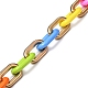 Handgefertigte undurchsichtige Kabelketten aus Acryl und CCB-Kunststoff X-AJEW-JB00688-1