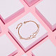 Многожильный браслет из сплава шегрейс с макро-паве в форме сердца из циркония aaa и круглым цирконием aaa JB429A-4