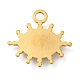 Real 18K Gold Plated 304 Stainless Steel Pendants STAS-A084-19G-01-2