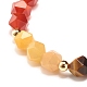 7 Chakra Natural Mixed Stone Beads Bracelet for Women BJEW-JB07417-4