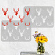Fingerinspire pochoir de motif de tête de cerf 1.7x8.3 pouce réutilisable bois peinture pochoir en plastique bricolage artisanat art animal cerf pochoirs pour mur DIY-WH0202-522-4