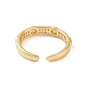 Brass Micro Pave Cubic Zirconia Open Rings RJEW-J017-VC274-3