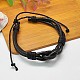 Mens Valentines Day Gift Ideas Leather Cord Bracelets BJEW-A062-M-2