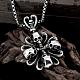 Rock Punk 316L Surgical Stainless Steel Skull Pendant Necklaces For Men NJEW-BB01292-3