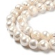 Fili di perle di perle d'acqua dolce coltivate naturali PEAR-L033-21-01-2