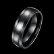 316 anelli a fascia larga in acciaio al titanio da uomo dal design semplice RJEW-BB15751-10-2