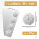 Custom Round Silver Foil Embossed Picture Stickers DIY-WH0503-005-2