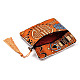 Sacchetto regalo sacchetto di gioielli con cerniera nappa broccato cinese ABAG-F005-04-4