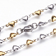 304 Stainless Steel Chain Necklaces STAS-P164-21GP-2