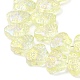 Transparentes perles de verre de galvanoplastie brins EGLA-F158-FR01-A-3