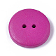2-Hole Spray Painted Wooden Buttons BUTT-T006-016-3
