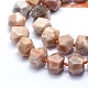 Chapelets de perles de sunstone naturelle naturelles G-G764-14-3