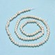 Fili di perle di perle d'acqua dolce coltivate naturali PEAR-F018-11-3