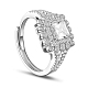 Shegrace 925 anillo de dedo de plata esterlina JR267C-1