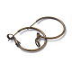 Brass Hoop Earrings KK-I665-26B-AB-2