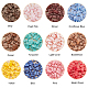SUPERFINDINGS 420Pcs 12 Colors 2-Hole Baking Paint Glass Seed Beads SEED-FH0001-03-2