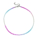 Facettierte Unterlegscheibe-Glasperlen-Halskette für Frauen NJEW-M208-01K-3