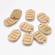 Tibetan Style Alloy Flat Oval Carved Affirmation Word Live Love Laugh Pendants TIBEP-22066-AB-NR-1