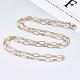 Brass Cable Chains Necklace Making MAK-S072-16B-G-4