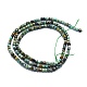 Brins de perles turquoises africaines naturelles (jaspe) G-P457-B01-43-3