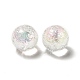 Perlas de acrílico iridiscentes arcoíris transparentes chapadas en uv PACR-M001-01-2