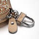 Shining Rectangle PU Leather Key Cases AJEW-M016-01-2