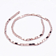 Chapelets de perles en hématite synthétique sans magnétiques G-F510-12-2