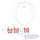 Glass Dangle Earring & Pendant Necklace Jewelry Sets SJEW-JS01076-02-2