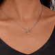 Ожерелья-подвески из стерлингового серебра с родиевым покрытием для женщин ZD1642-2-2