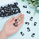 GORGECRAFT 1 Box 50Pcs Push Pin Hooks Plastic Black Thumb Tacks Hanging Wall Heads Pins Cork Board Hanging Picture Frame Hook Nails Hanger for Bulletin Map Photos Home Office Supplies FIND-GF0002-04B-3