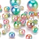 497pcs 5 cuentas de perlas de imitación de plástico abs arco iris de estilo OACR-YW0001-07B-7