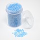 1 Box Transparent Frosted Two Cut Glass Seed Beads DIY Loose Spacer Tube Glass Seed Beads SEED-X0005-11-QB01-B-2