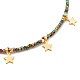 Ожерелья с подвесками в виде звезд NJEW-JN03074-02-2