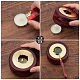 CRASPIRE Wax Seal Kit 5 Pieces Wax Seal Stamp Heads with Universal Wood Handle AJEW-WH0002-63-6
