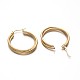 Ring 304 Stainless Steel Hoop Earrings EJEW-N041-09-1