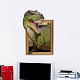 塩ビウォールステッカー  壁飾り  恐竜  950x330mm  2枚/セット DIY-WH0228-1027-4