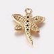 Long-Lasting Plated Brass Micro Pave Cubic Zirconia Charms ZIRC-L072-63G-2