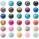 Mixed Style & Mixed Color Round Spray Painted Glass Beads DGLA-PH0001-6mm-01M-1