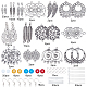 SUNNYCLUE DIY Woven Net/Web Chandelier Earrings Making Kits DIY-SC0012-009-2