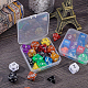 Benecreat 14 упаковка квадратных прозрачных пластиковых контейнеров для хранения шариков коробка с откидными крышками для мелких предметов CON-BC0004-49-6